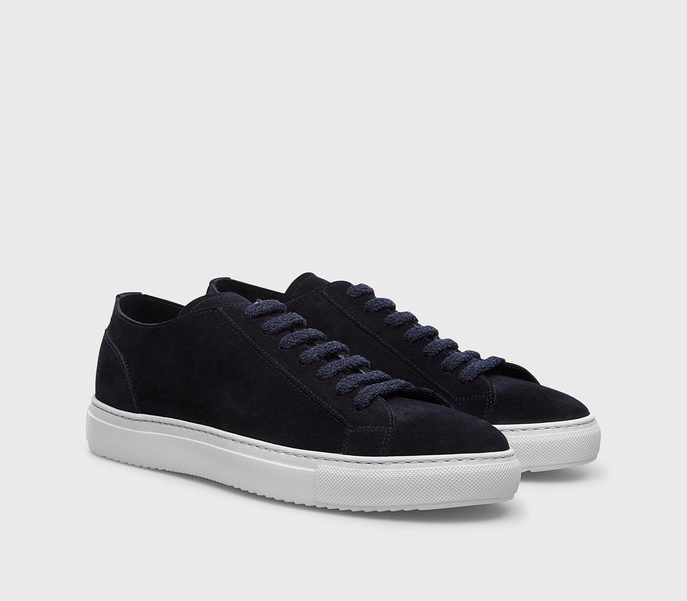 Doucal's Sneaker In Suede Blu
