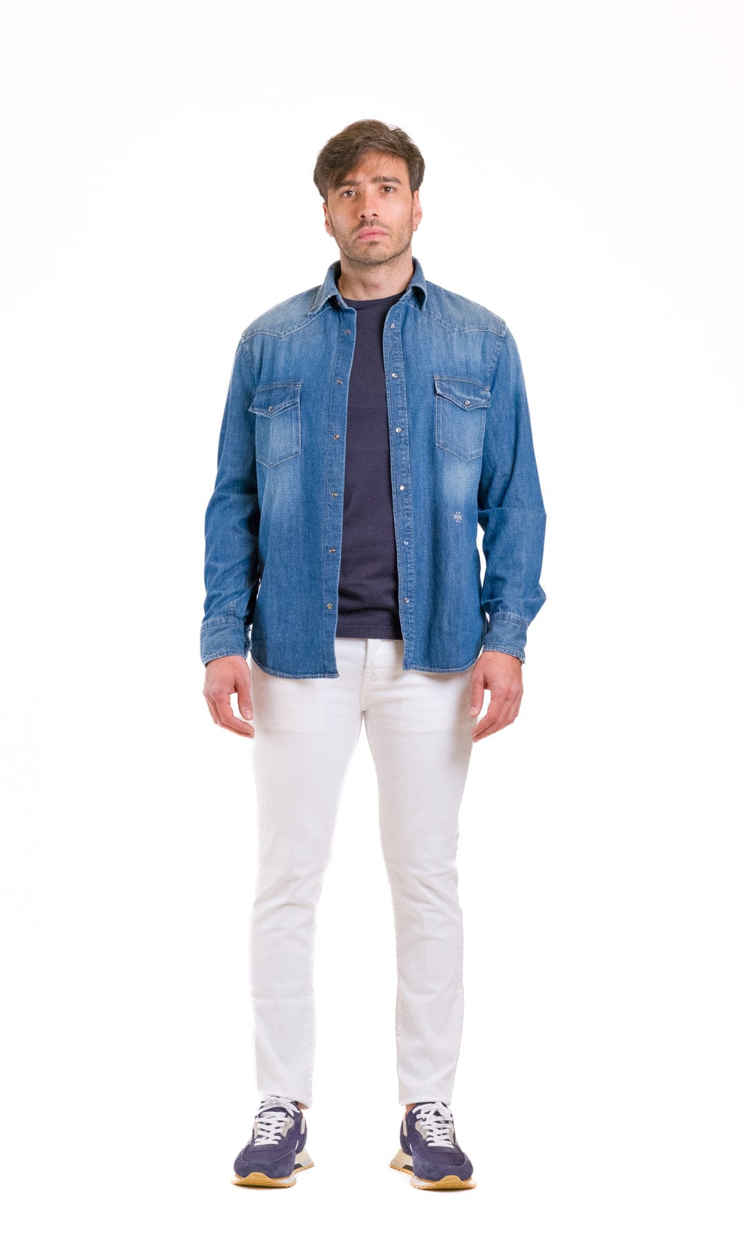 Tシャツ・カットソー JACOB COHEN CAMICIA CON TASCHINO RIGA JACOB COHEN — Shop — R I C C A D O