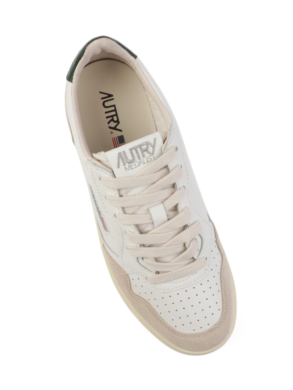Autry Medalist Low Man Leather Suede White Mountain