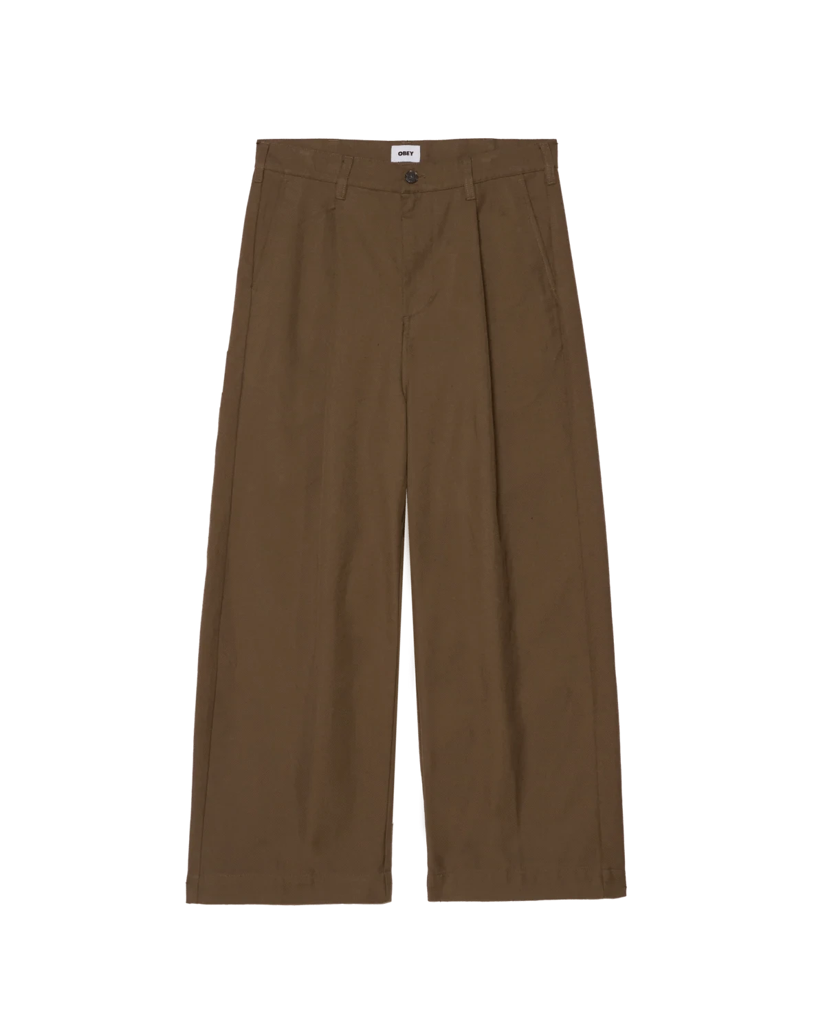 Obey Oliver Pleated Pant Brwn