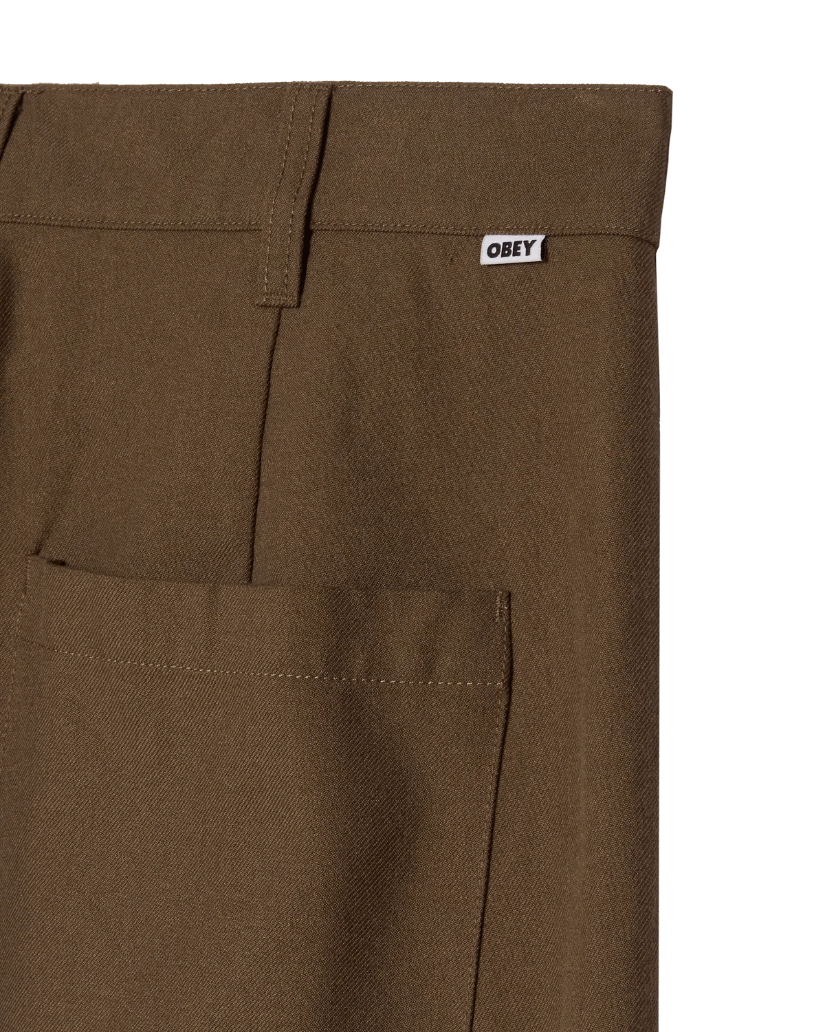 Obey Oliver Pleated Pant Brwn