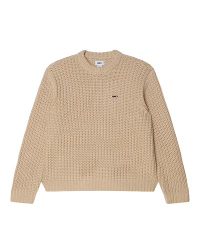 Obey Bold Chunky Sweater Oatmel