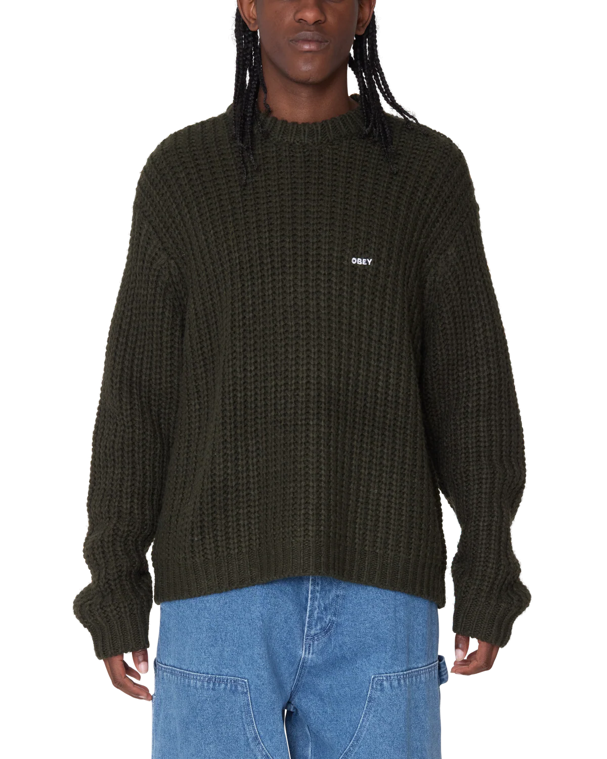 Obey Bold Chunky Sweater Rosin
