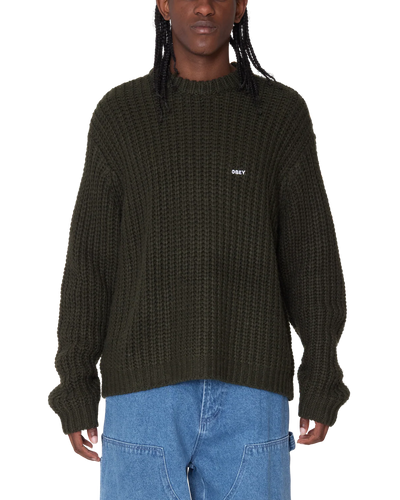 Obey Bold Chunky Sweater Rosin