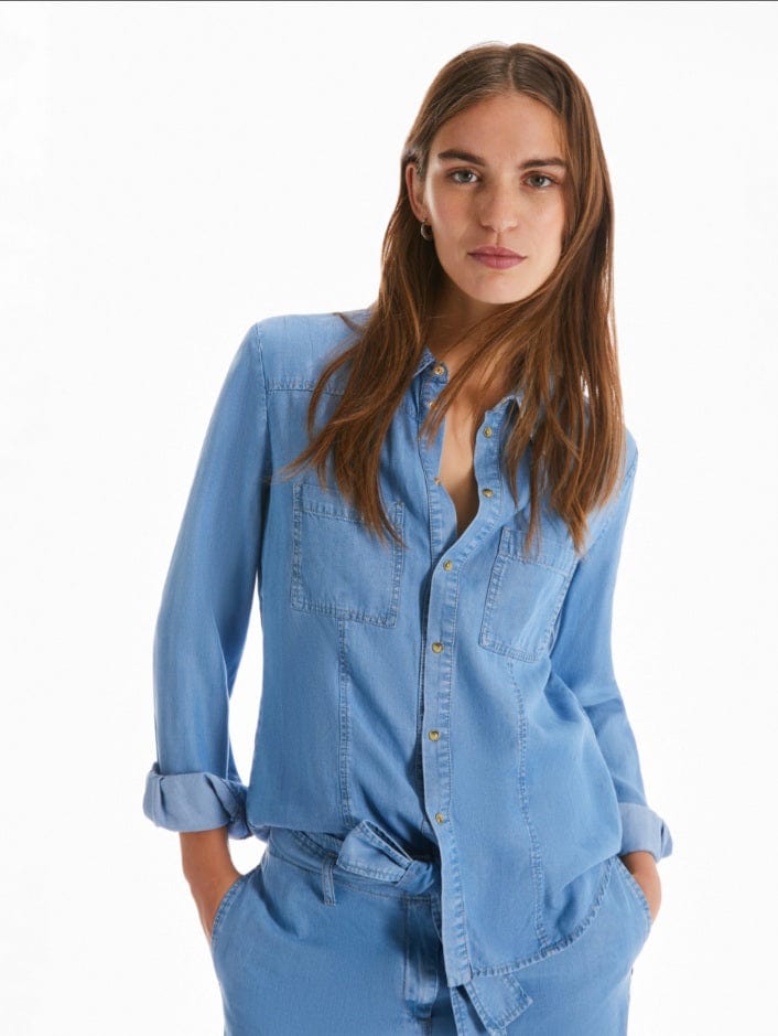 Pennyblack Camicia in denim fluido