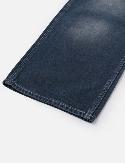 Evisu Distressed Seagull Print Loose Fit Cargo Jeans