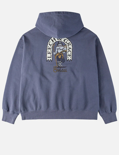 Evisu American Ebisu and Seagull Print Relax Fit Hoodie Navy