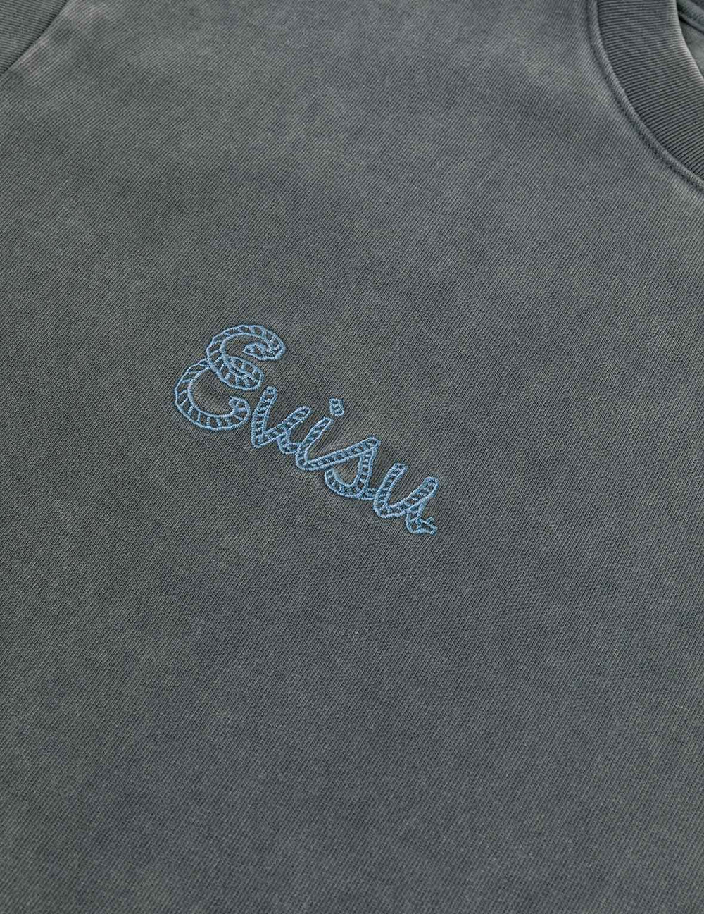 Evisu Archives Print Relax Fit T-shirt Grey