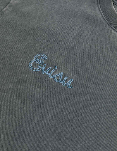 Evisu Archives Print Relax Fit T-shirt Grey