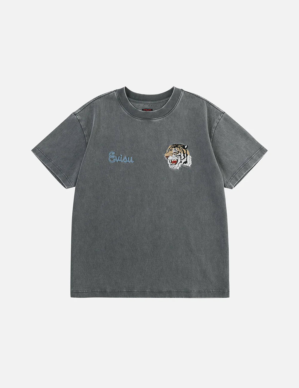 Evisu Archives Print Relax Fit T-shirt Grey