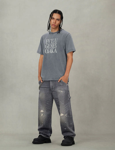Evisu Seagull Print Relax Fit T-Shirt