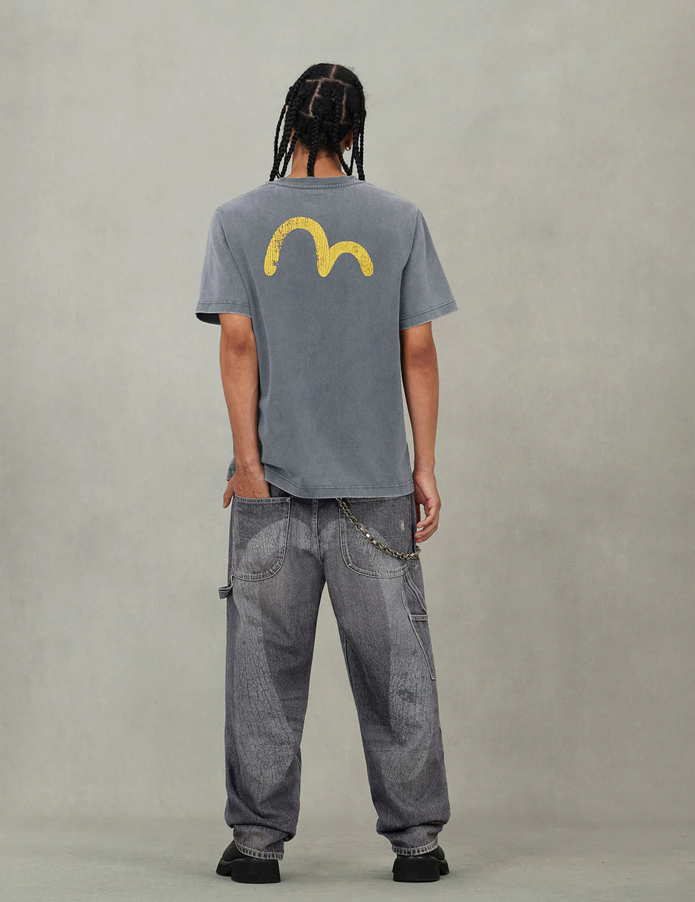 Evisu Seagull Print Relax Fit T-Shirt
