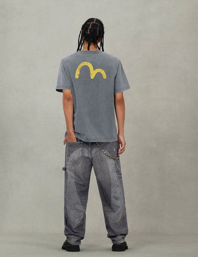 Evisu Seagull Print Relax Fit T-Shirt