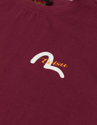 Evisu Henohenomohe Godhead Embroidery Relax Fit T-Shirt