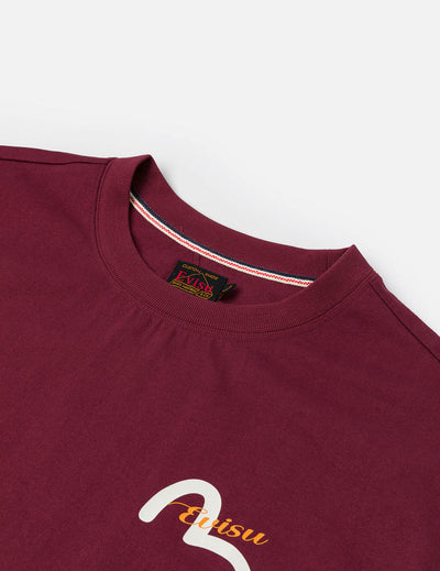 Evisu Henohenomohe Godhead Embroidery Relax Fit T-Shirt