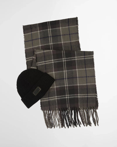 Barbour International Sweeper Beanie And Scarf Gift Set