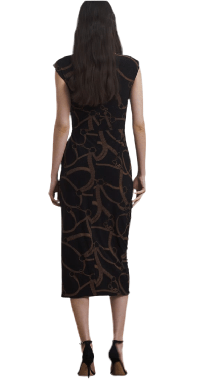 Lauren Ralph Lauren Abito in jersey con stampa a cinture