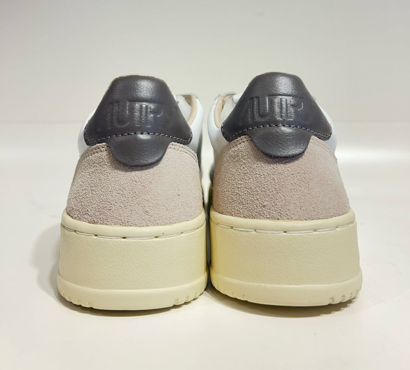 Autry Medalist Low Man Leat/Suede Wht/Morel