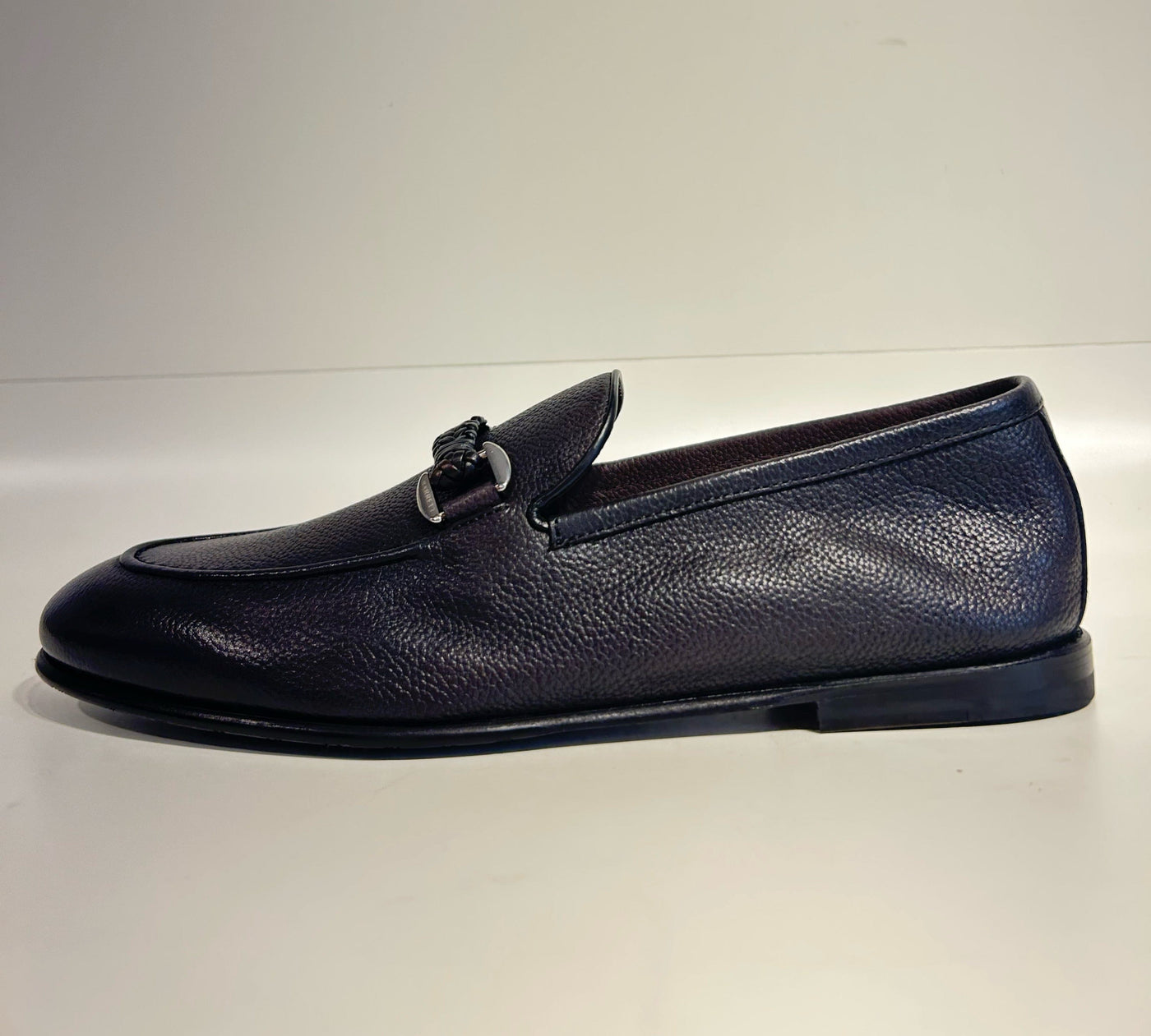 Mocassino In Pelle Con Morsetto