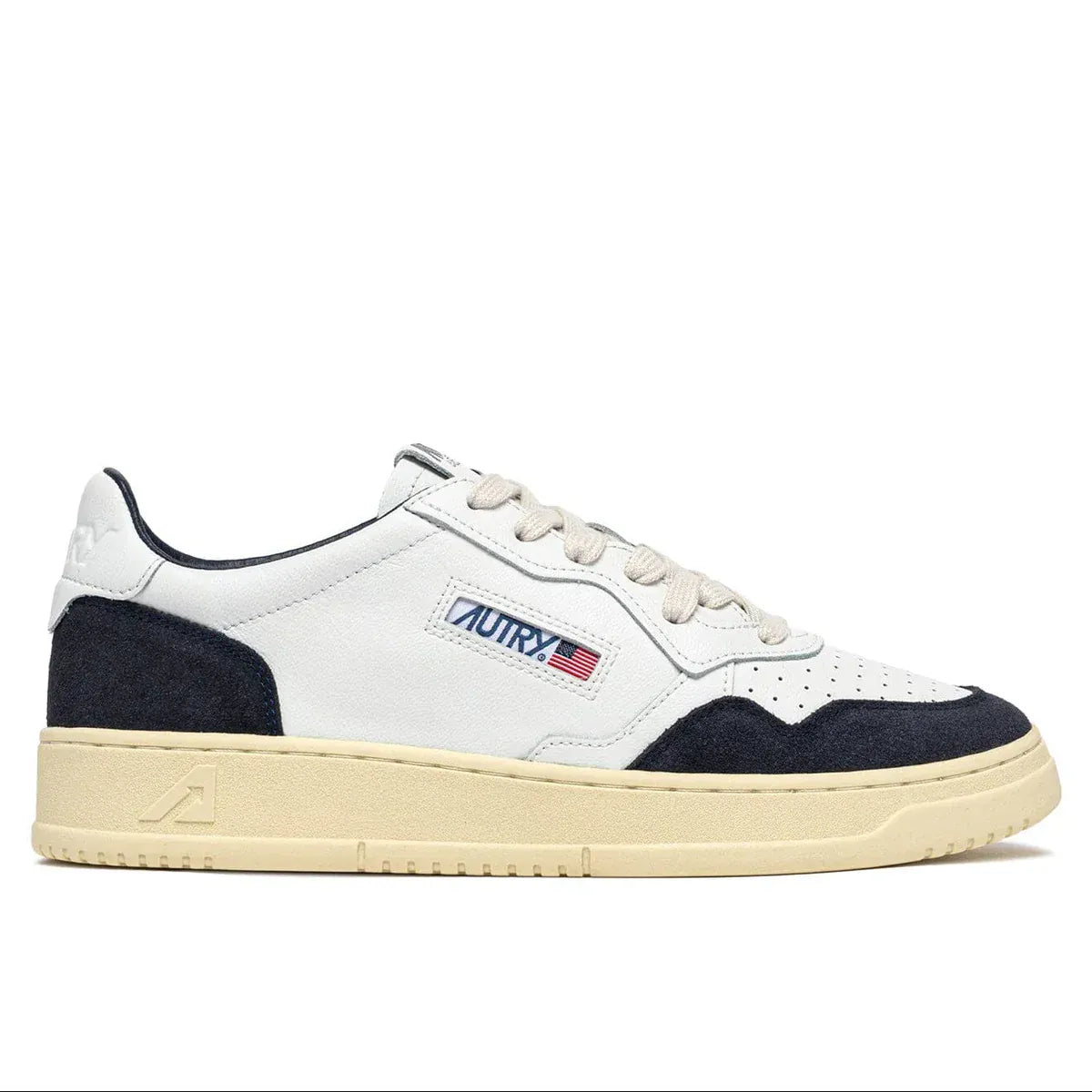 Autry Medalist Low Man Soft Leat/Suede Wht/Ocn