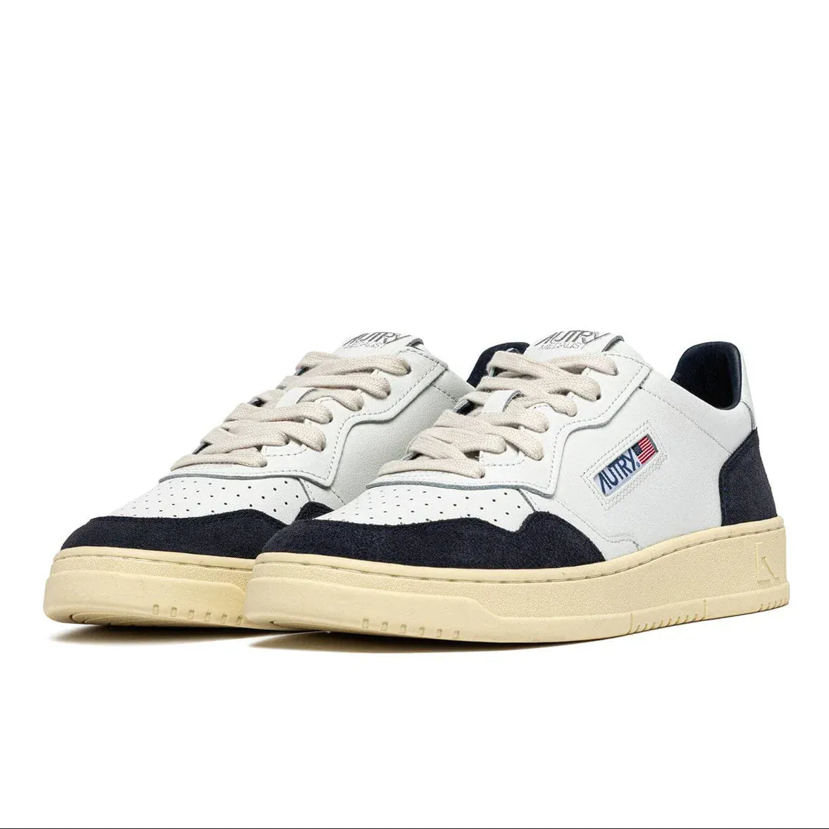 Autry Medalist Low Man Soft Leat/Suede Wht/Ocn