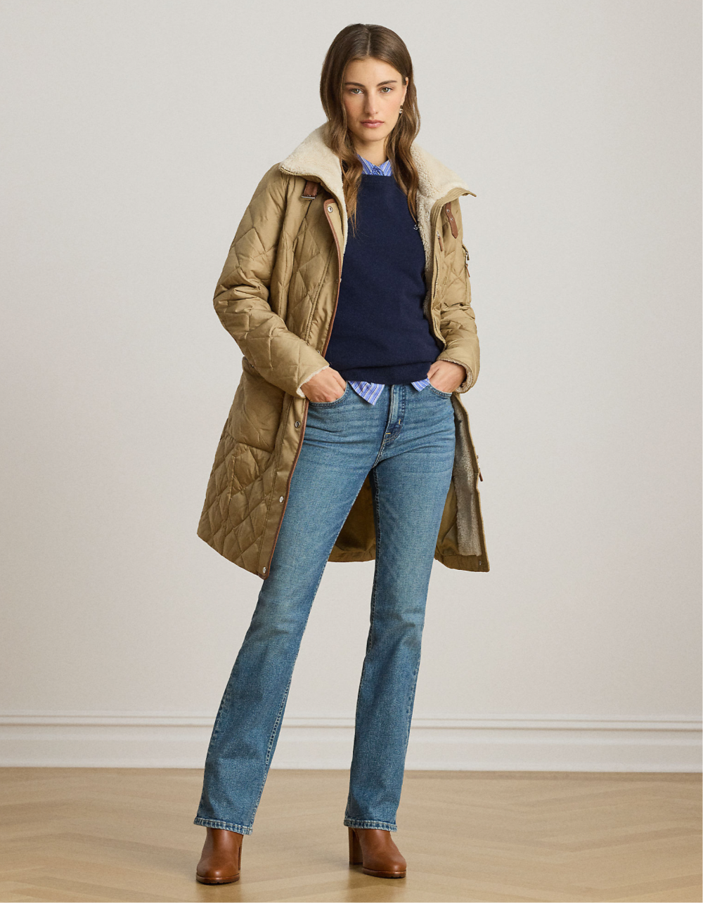 Lauren Ralph Lauren Piumino con collo a imbuto