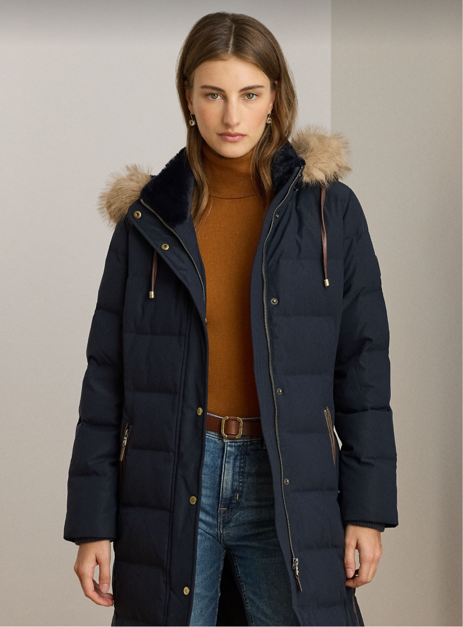 Lauren Ralph Lauren Piumino con pelliccia