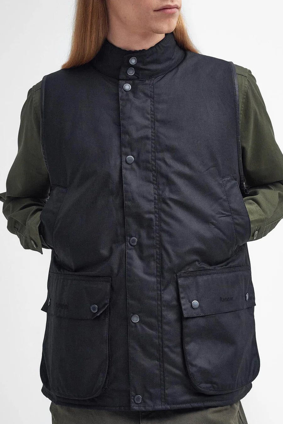 Barbour x Baracuta Wax Gilet Black