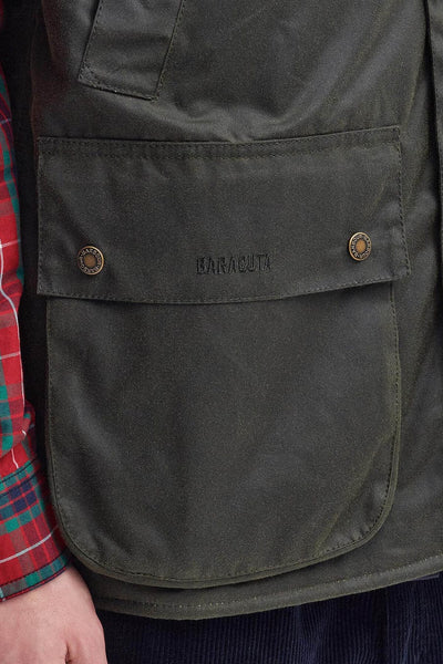 Barbour x Baracuta Wax Gilet Archive Olive