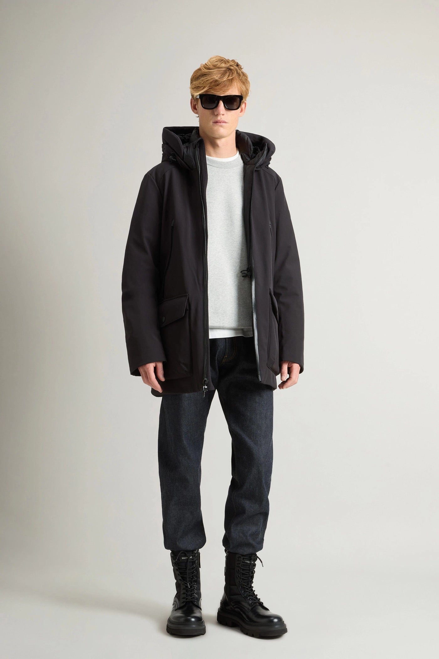 Woolrich Parka in Tech Softshell