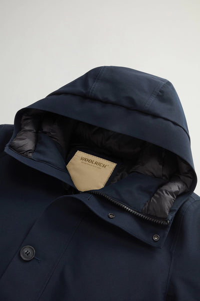 Woolrich Heavy Gtx Parka Melton Blue