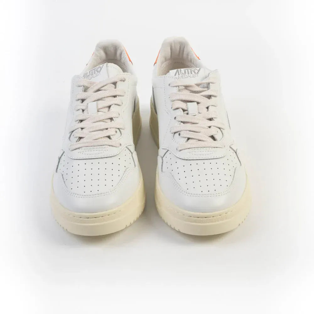 Autry Medalist Low Man Leat/Leat Wht/Prorange
