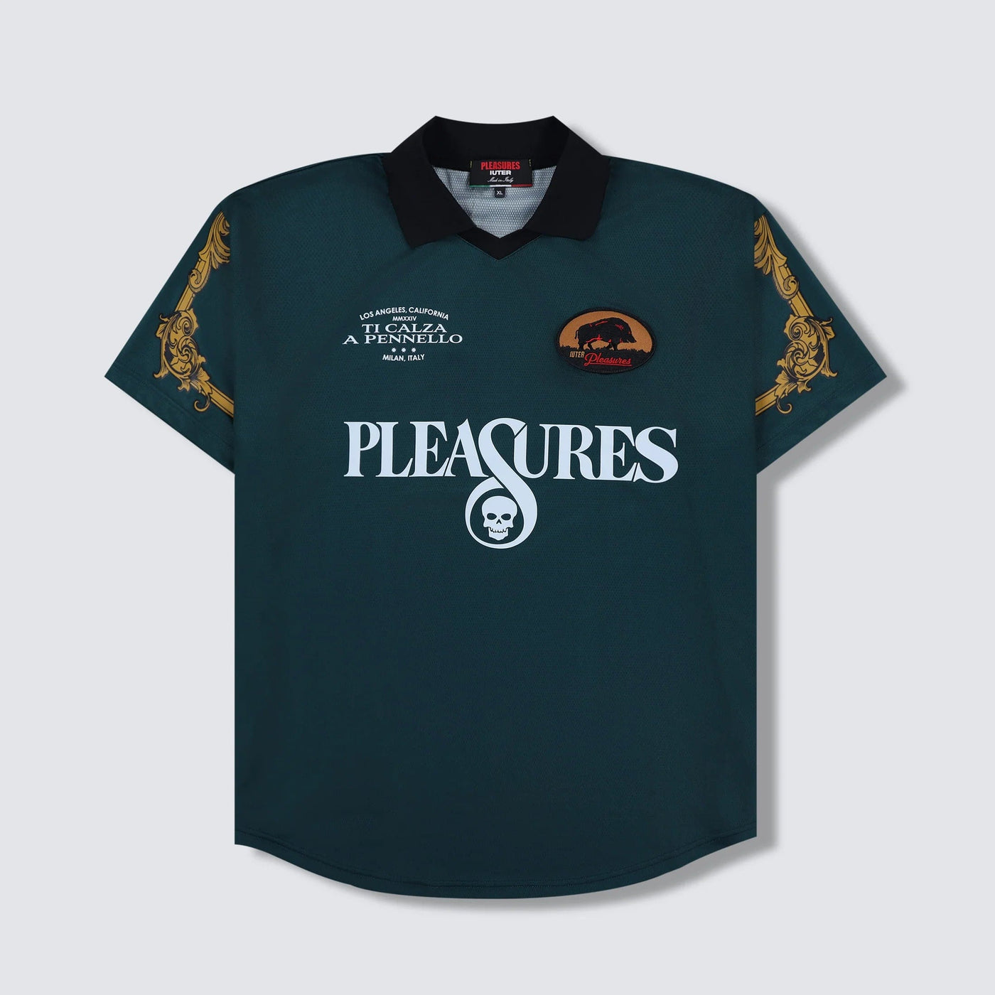 Pleasures X Iuter Carlo Soccer Jersey