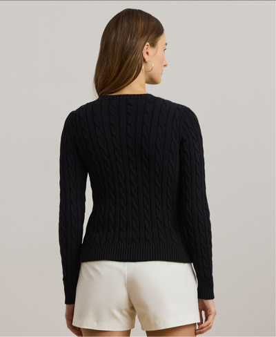 Lauren Ralph Lauren Cardigan in cotone a trecce