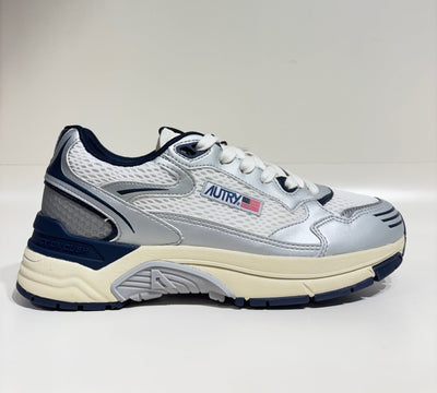Autry Hyperway Low ManMesh/Mirror Silver/White/Space Blue