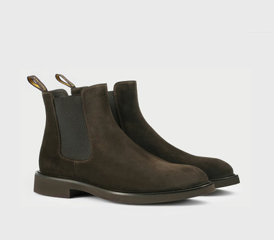 Doucal's Stivaletto In Suede Marrone