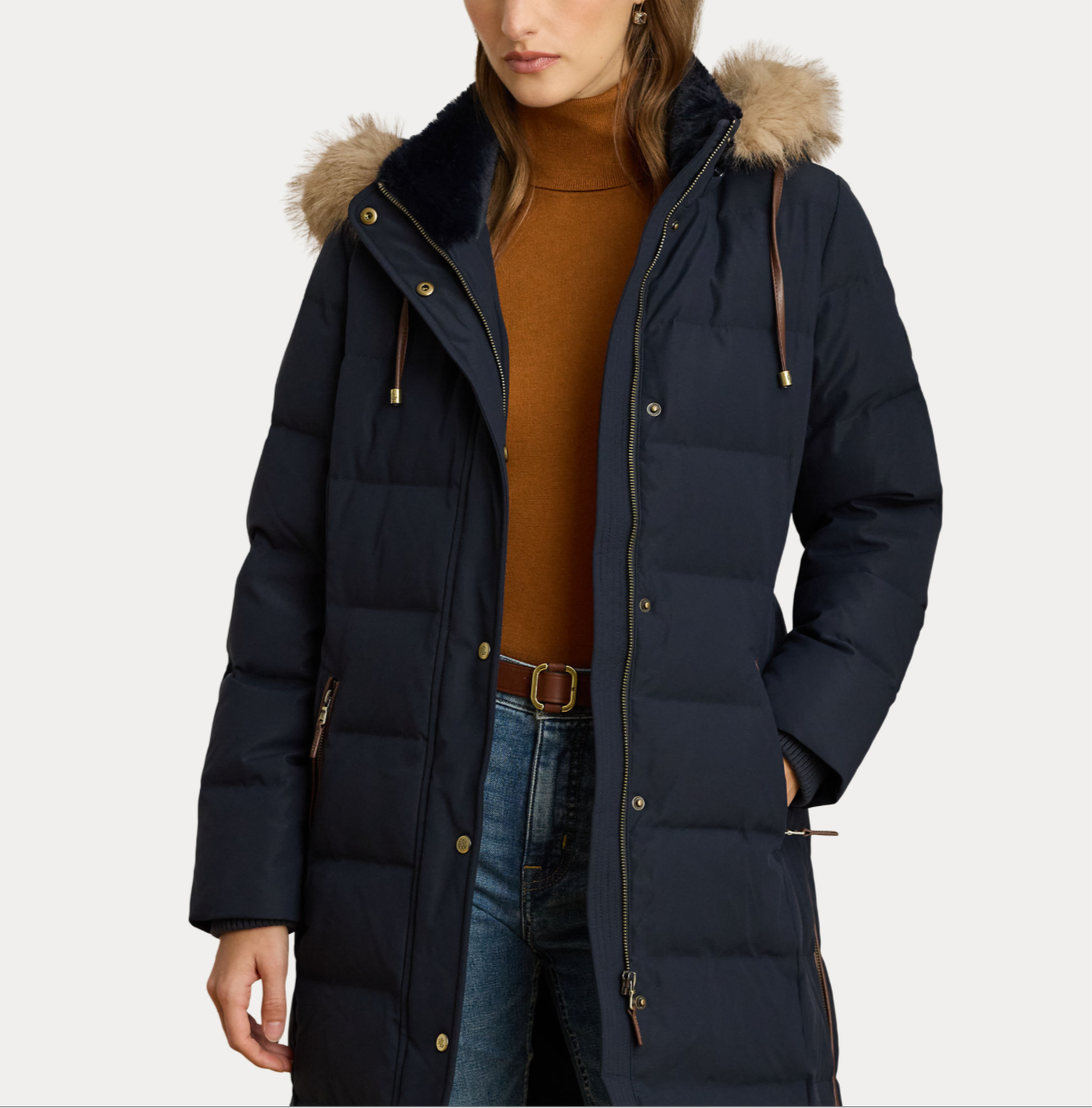 Lauren Ralph Lauren Piumino con pelliccia