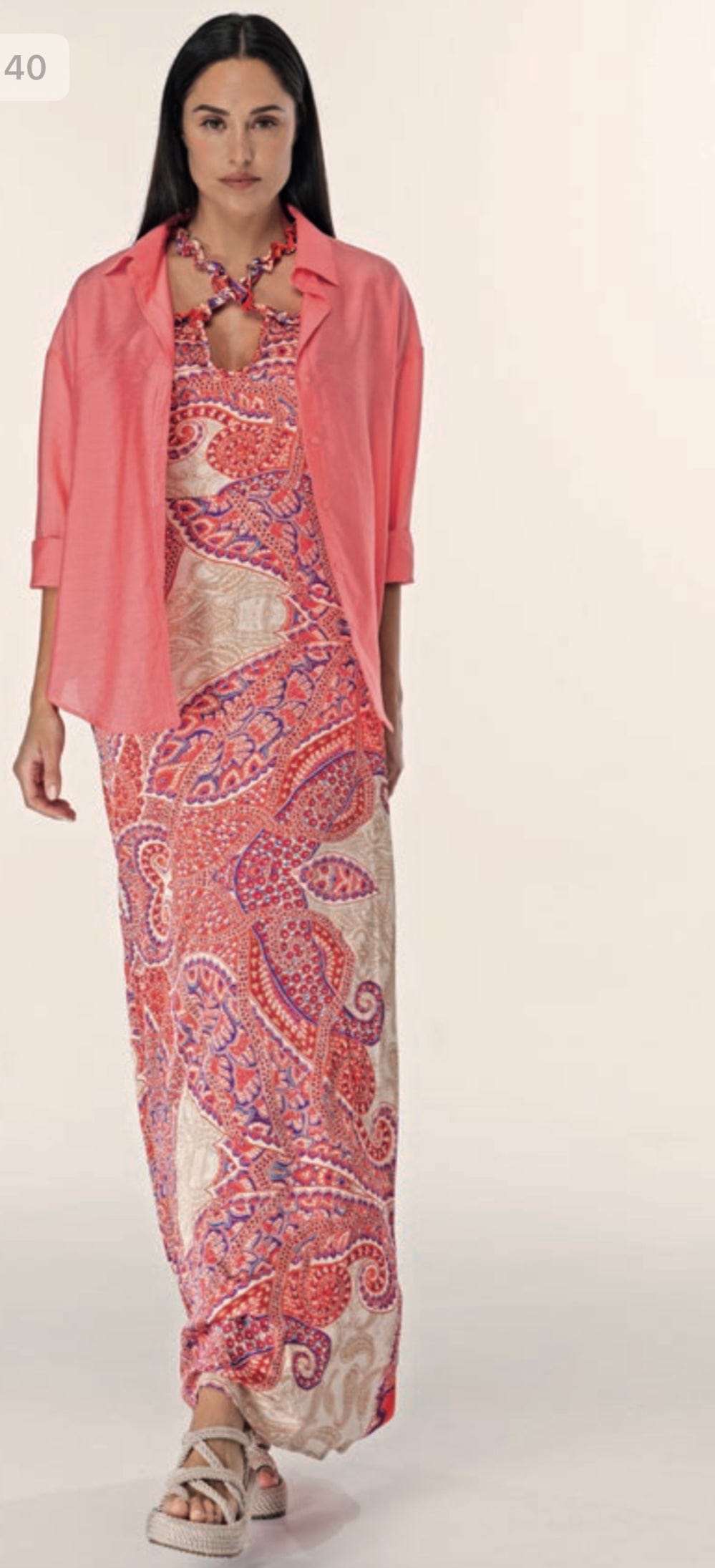 Anonyme Abito Lungo Con Scollo Halter
