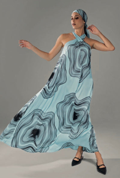Anonyme Abito Lungo Con Scollo Halter
