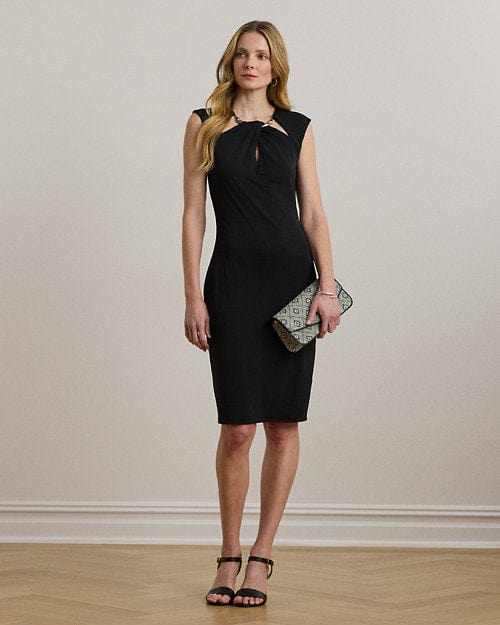 Lauren Ralph Lauren Abito in jersey con aperture