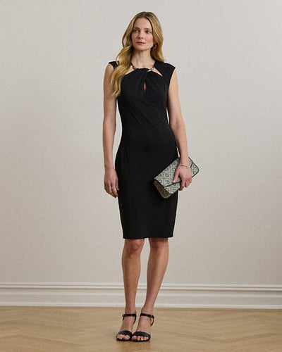 Lauren Ralph Lauren Abito in jersey con aperture