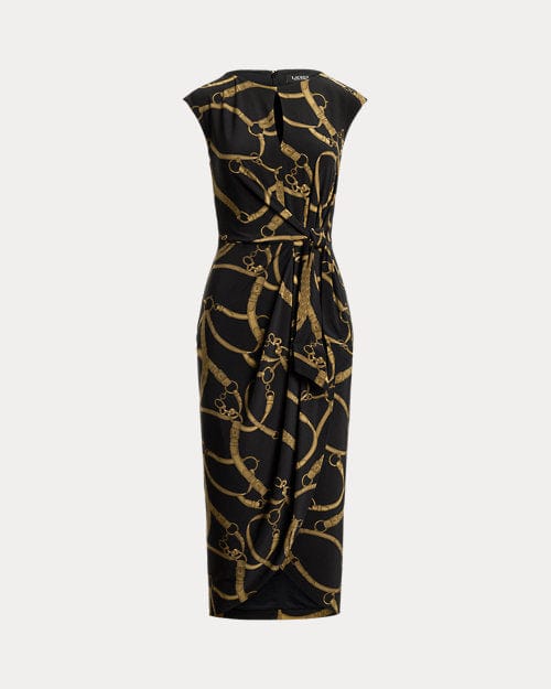 Lauren Ralph Lauren Abito in jersey con stampa a cinture