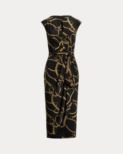 Lauren Ralph Lauren Abito in jersey con stampa a cinture