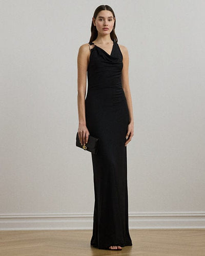 Lauren Ralph Lauren Abito in jersey con collo ad anello