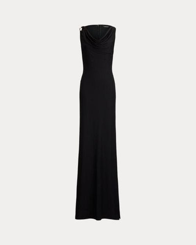 Lauren Ralph Lauren Abito in jersey con collo ad anello