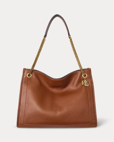 Lauren Ralph Lauren Tote Bradley grande in pelle martellata
