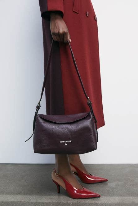 Patrizia Pepe Borsa a tracolla Never Complete media in pelle