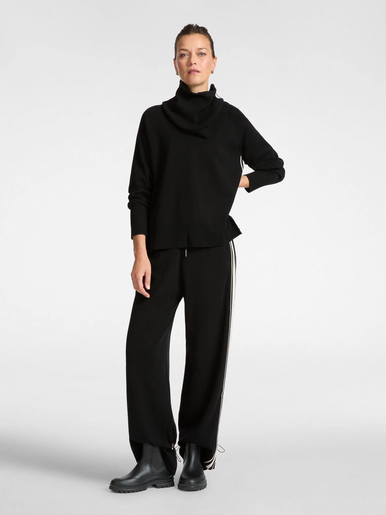 Elena Mirò  Maglia raglan bimaterica