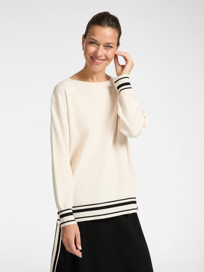 Elena  Miro Maglia con bordi a righe