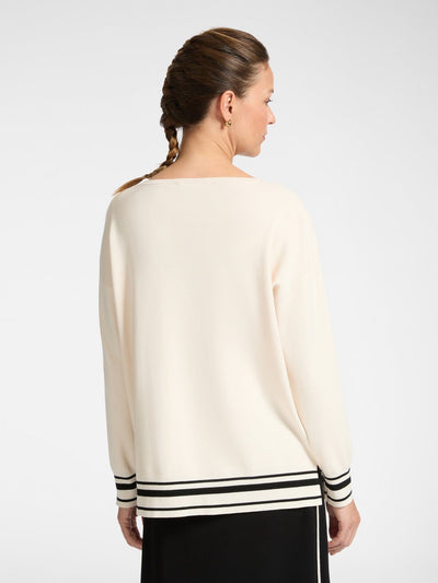 Elena  Miro Maglia con bordi a righe